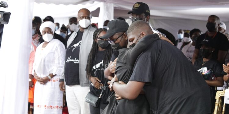 L&rsquo;album photos de l&rsquo;hommage du Rhdp au premier Hamed Bakayoko au stade olympique à Abidjan le mercredi 17 mars. Photos : Saint Cyrille