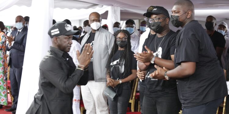 L&rsquo;album photos de l&rsquo;hommage du Rhdp au premier Hamed Bakayoko au stade olympique à Abidjan le mercredi 17 mars. Photos : Saint Cyrille
