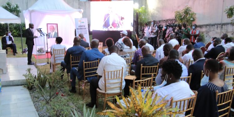 L’album photos de l’hommage des journalistes à feu le Premier ministre Hamed Bakayoko à la maison de la presse à Abidjan-Plateau le 23 mars. Phs/S. C