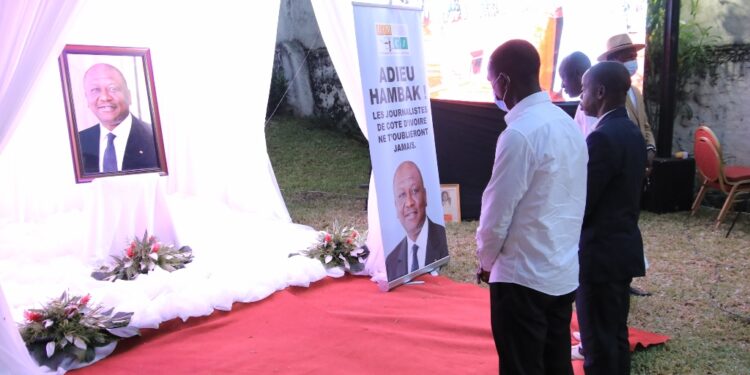 L’album photos de l’hommage des journalistes à feu le Premier ministre Hamed Bakayoko à la maison de la presse à Abidjan-Plateau le 23 mars. Phs/S. C