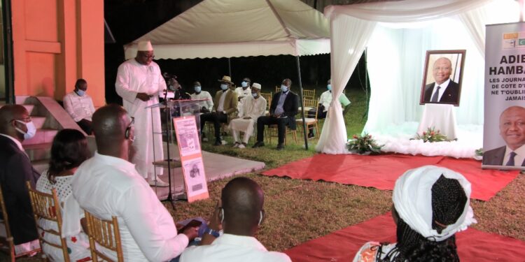 L’album photos de l’hommage des journalistes à feu le Premier ministre Hamed Bakayoko à la maison de la presse à Abidjan-Plateau le 23 mars. Phs/S. C