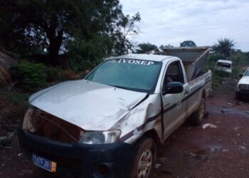 Un corbillard se renverse et occasionne deux blessés et des dégâts matériels à Bocanda