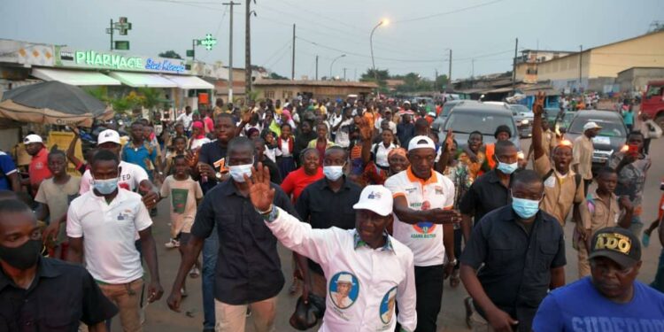 Agboville : Visites de proximités, meetings et concerts rythment les journées du candidat Bictogo