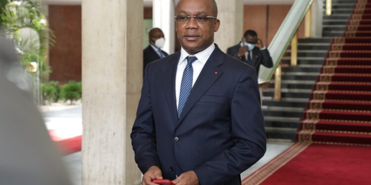 Les photos du 1er conseil des ministres du gouvernement 1 de Patrick ACHI à Abidjan le 7 avril 2021. Phs: Saint Cyrille