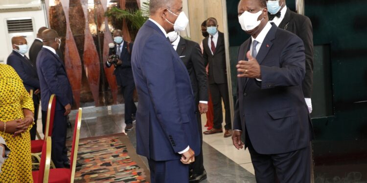 Les photos du 1er conseil des ministres du gouvernement 1 de Patrick ACHI à Abidjan le 7 avril 2021. Phs: Saint Cyrille