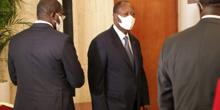 Les photos du 1er conseil des ministres du gouvernement 1 de Patrick ACHI à Abidjan le 7 avril 2021. Phs: Saint Cyrille