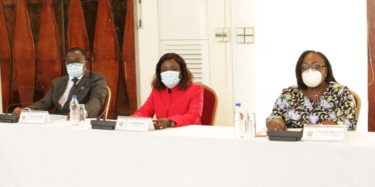 Les photos du 1er conseil des ministres du gouvernement 1 de Patrick ACHI à Abidjan le 7 avril 2021. Phs: Saint Cyrille