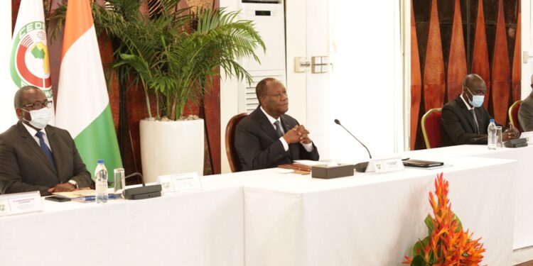 Les photos du 1er conseil des ministres du gouvernement 1 de Patrick ACHI à Abidjan le 7 avril 2021. Phs: Saint Cyrille