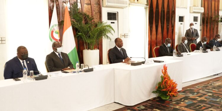 Les photos du 1er conseil des ministres du gouvernement 1 de Patrick ACHI à Abidjan le 7 avril 2021. Phs: Saint Cyrille