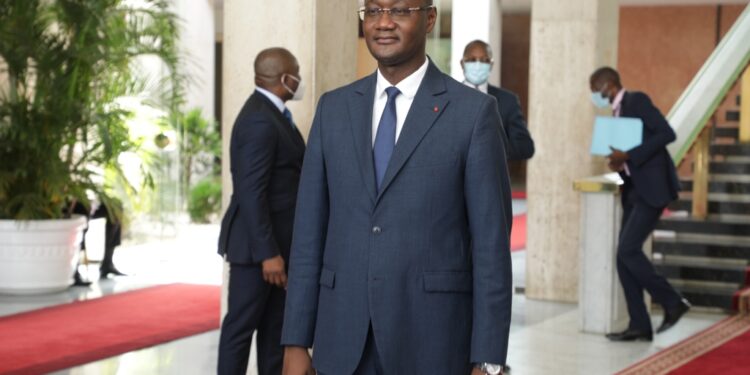 Les photos du 1er conseil des ministres du gouvernement 1 de Patrick ACHI à Abidjan le 7 avril 2021. Phs: Saint Cyrille