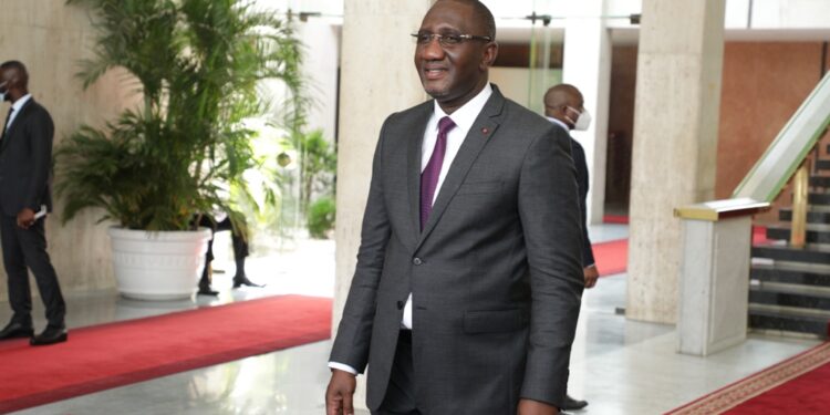 Les photos du 1er conseil des ministres du gouvernement 1 de Patrick ACHI à Abidjan le 7 avril 2021. Phs: Saint Cyrille