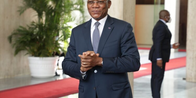 Les photos du 1er conseil des ministres du gouvernement 1 de Patrick ACHI à Abidjan le 7 avril 2021. Phs: Saint Cyrille