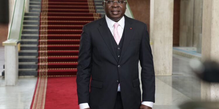 Les photos du 1er conseil des ministres du gouvernement 1 de Patrick ACHI à Abidjan le 7 avril 2021. Phs: Saint Cyrille