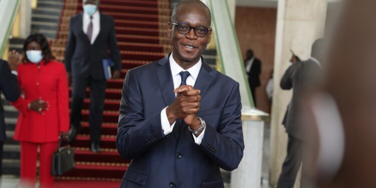 Les photos du 1er conseil des ministres du gouvernement 1 de Patrick ACHI à Abidjan le 7 avril 2021. Phs: Saint Cyrille