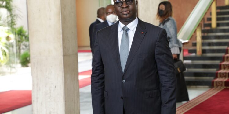 Les photos du 1er conseil des ministres du gouvernement 1 de Patrick ACHI à Abidjan le 7 avril 2021. Phs: Saint Cyrille