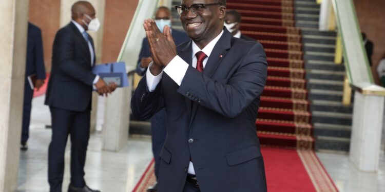 Les photos du 1er conseil des ministres du gouvernement 1 de Patrick ACHI à Abidjan le 7 avril 2021. Phs: Saint Cyrille