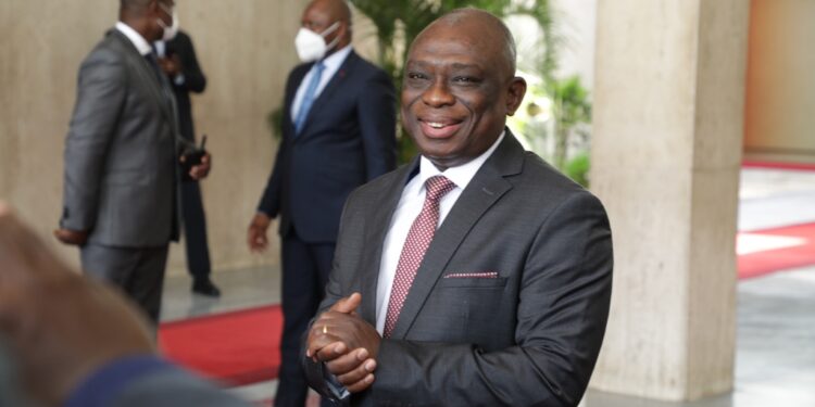 Les photos du 1er conseil des ministres du gouvernement 1 de Patrick ACHI à Abidjan le 7 avril 2021. Phs: Saint Cyrille