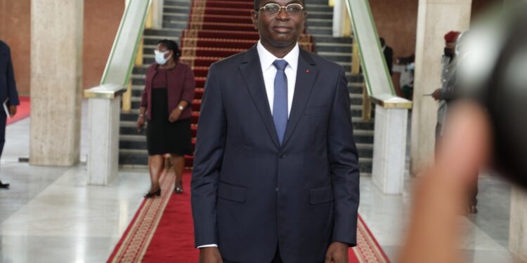 Les photos du 1er conseil des ministres du gouvernement 1 de Patrick ACHI à Abidjan le 7 avril 2021. Phs: Saint Cyrille