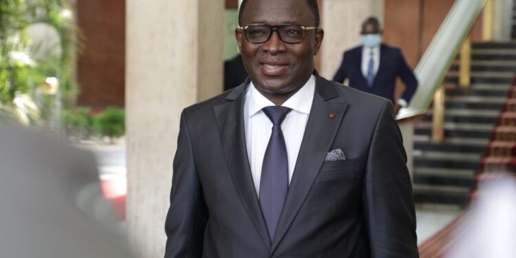 Les photos du 1er conseil des ministres du gouvernement 1 de Patrick ACHI à Abidjan le 7 avril 2021. Phs: Saint Cyrille