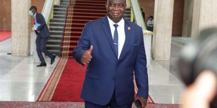 Les photos du 1er conseil des ministres du gouvernement 1 de Patrick ACHI à Abidjan le 7 avril 2021. Phs: Saint Cyrille