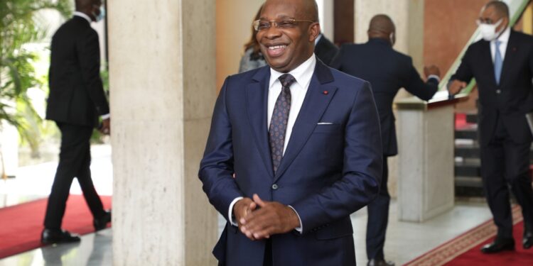 Les photos du 1er conseil des ministres du gouvernement 1 de Patrick ACHI à Abidjan le 7 avril 2021. Phs: Saint Cyrille