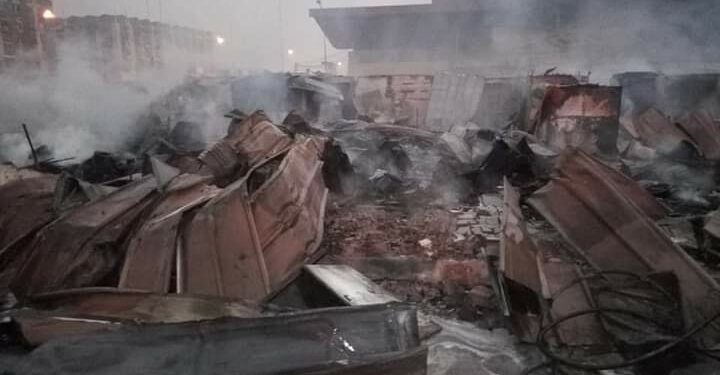 Marché annexe au marché principal de Port Bouet : plus de 200 magasins ravagés par le feu