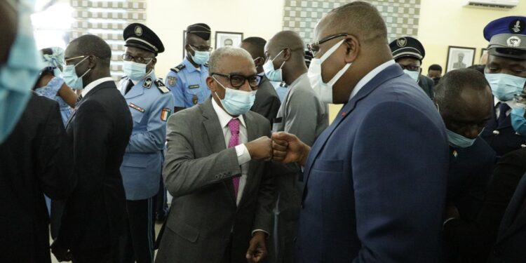 Sortie de la 43e promotion des élèves commissaires de Police vendredi 16 avril à l’école de Police à Abidjan. Photos Saint Cyrille