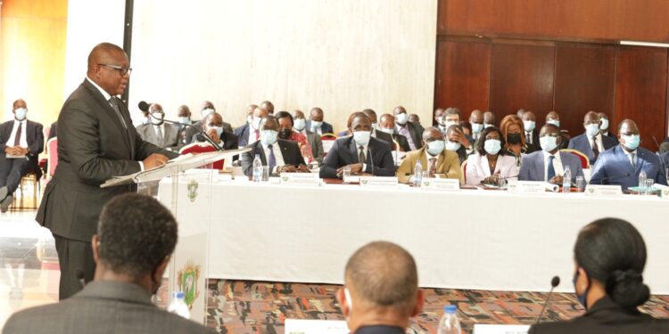 La clôture du séminaire gouvernemental qui s’est tenu du 21 au 23 avril 2021, au palais présidentiel en images. Photos Saint Cyrille