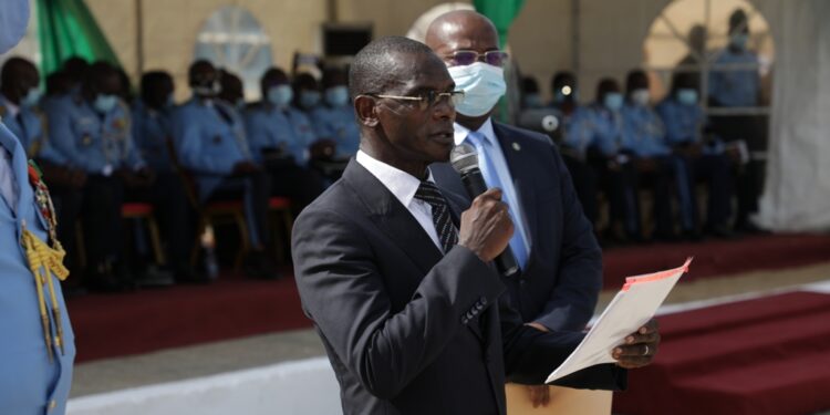 Sortie de la 43e promotion des élèves commissaires de Police vendredi 16 avril à l’école de Police à Abidjan. Photos Saint Cyrille