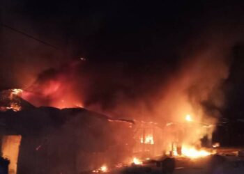 Bonoua : un incendie ravage le marché municipal
