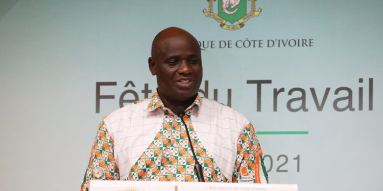 Les images de la cérémonie de la fête du travail du 1er mai à la primature au Plateau à Abidjan