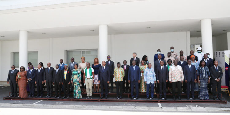 Les images de la cérémonie de la fête du travail du 1er mai à la primature au Plateau à Abidjan