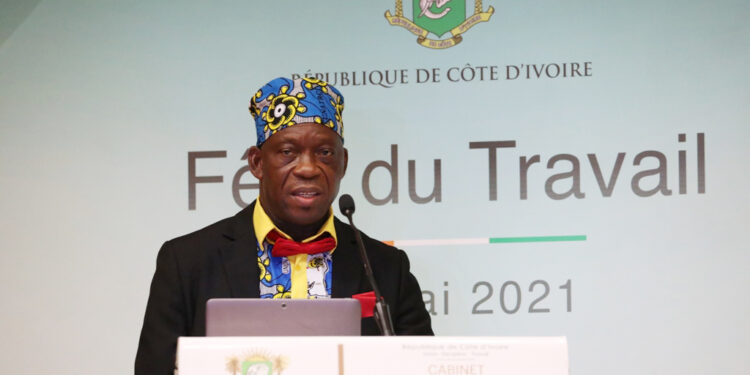 Les images de la cérémonie de la fête du travail du 1er mai à la primature au Plateau à Abidjan