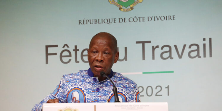 Les images de la cérémonie de la fête du travail du 1er mai à la primature au Plateau à Abidjan