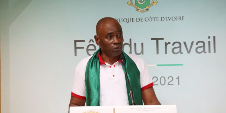 Les images de la cérémonie de la fête du travail du 1er mai à la primature au Plateau à Abidjan