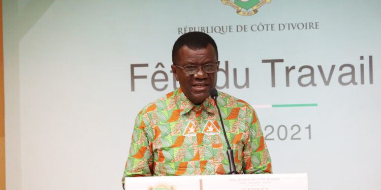 Les images de la cérémonie de la fête du travail du 1er mai à la primature au Plateau à Abidjan