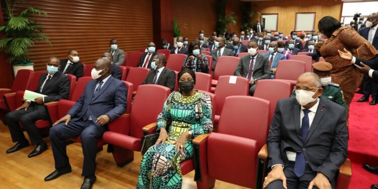 Les images de la cérémonie de la fête du travail du 1er mai à la primature au Plateau à Abidjan