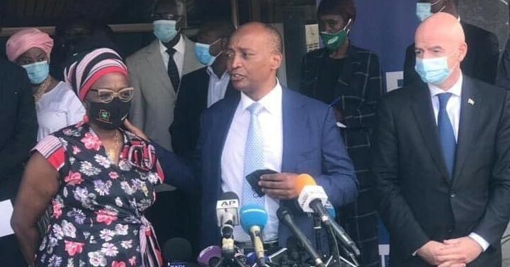 CAF: En visite au siège de la FIF à Abidjan, Patrice Motsepe appelle les acteurs du football ivoirien à l’unité