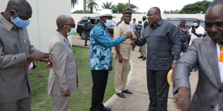 Election législative partielle, le Président de la Commission Electorale Indépendante (CEI), a effectué une visite de terrain dans la circonscription de Jacqueville.