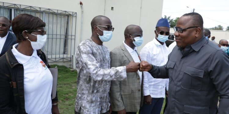 Election législative partielle, le Président de la Commission Electorale Indépendante (CEI), a effectué une visite de terrain dans la circonscription de Jacqueville.