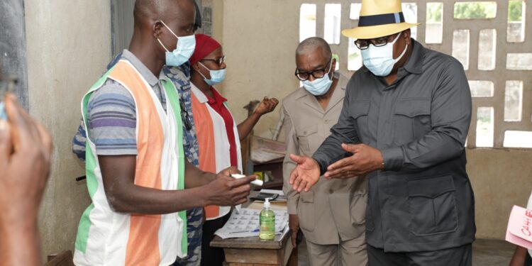 Election législative partielle, le Président de la Commission Electorale Indépendante (CEI), a effectué une visite de terrain dans la circonscription de Jacqueville.