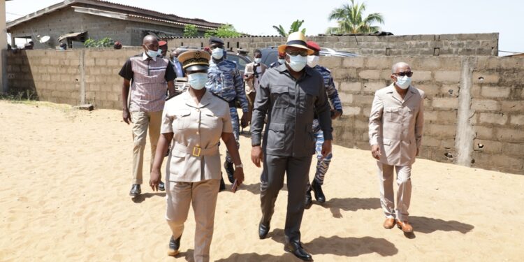 Election législative partielle, le Président de la Commission Electorale Indépendante (CEI), a effectué une visite de terrain dans la circonscription de Jacqueville.