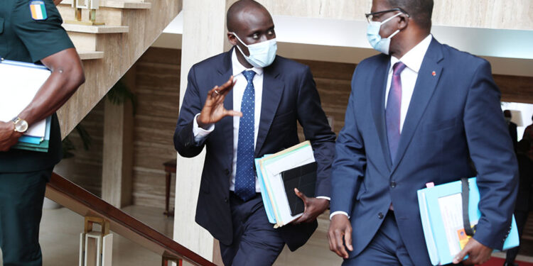 Les images du conseil des ministres du mercredi 7 juillet 2021 au palais présidentiel au Plateau