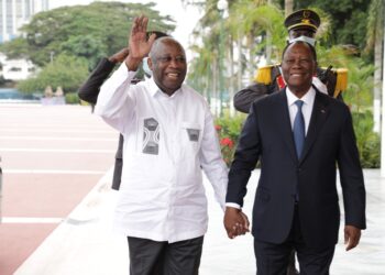 Les images de la rencontre du président Alassane Ouattara et l’ex-président Laurent Gbagbo le mardi 27 juillet au palais présidentiel à Abidjan.
