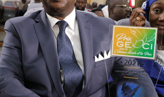 Les images de la remise du prix Gepci de la cohésion sociale et paix