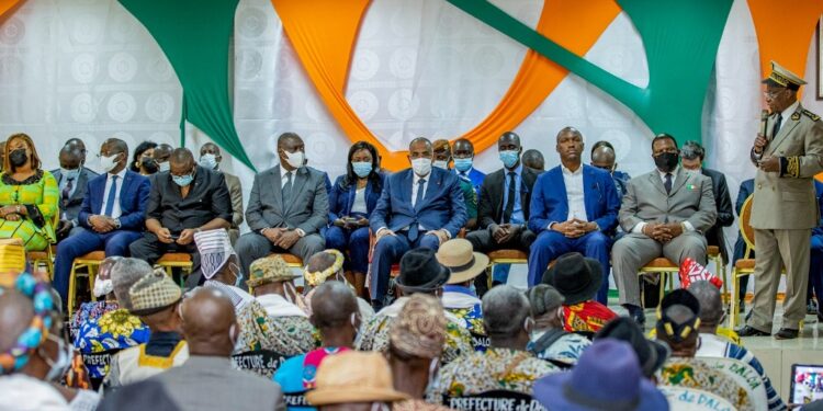 Haut Sassandra: le Premier Ministre Patrick Achi invite les chefs traditionnels à promouvoir la cohésion sociale dans la Région