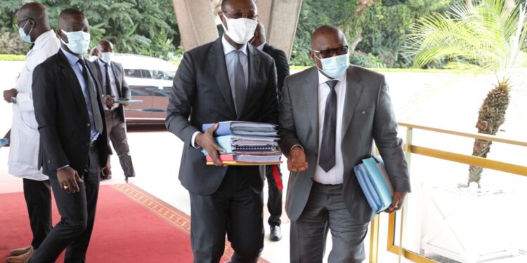 Les images du conseil des ministres du mercredi 08 septembre 2021 au palais présidentiel au Plateau à Abidjan.