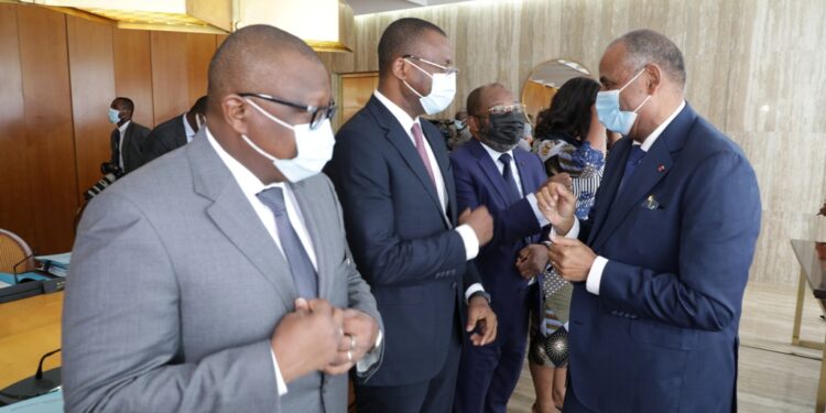 Les images du conseil des ministres du mercredi 08 septembre 2021 au palais présidentiel au Plateau à Abidjan.