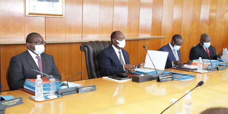 Les images du conseil des ministres du mercredi 08 septembre 2021 au palais présidentiel au Plateau à Abidjan.