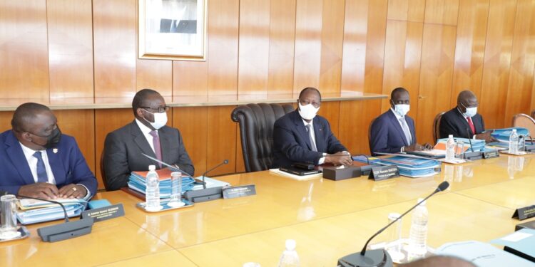 Les images du conseil des ministres du mercredi 08 septembre 2021 au palais présidentiel au Plateau à Abidjan.